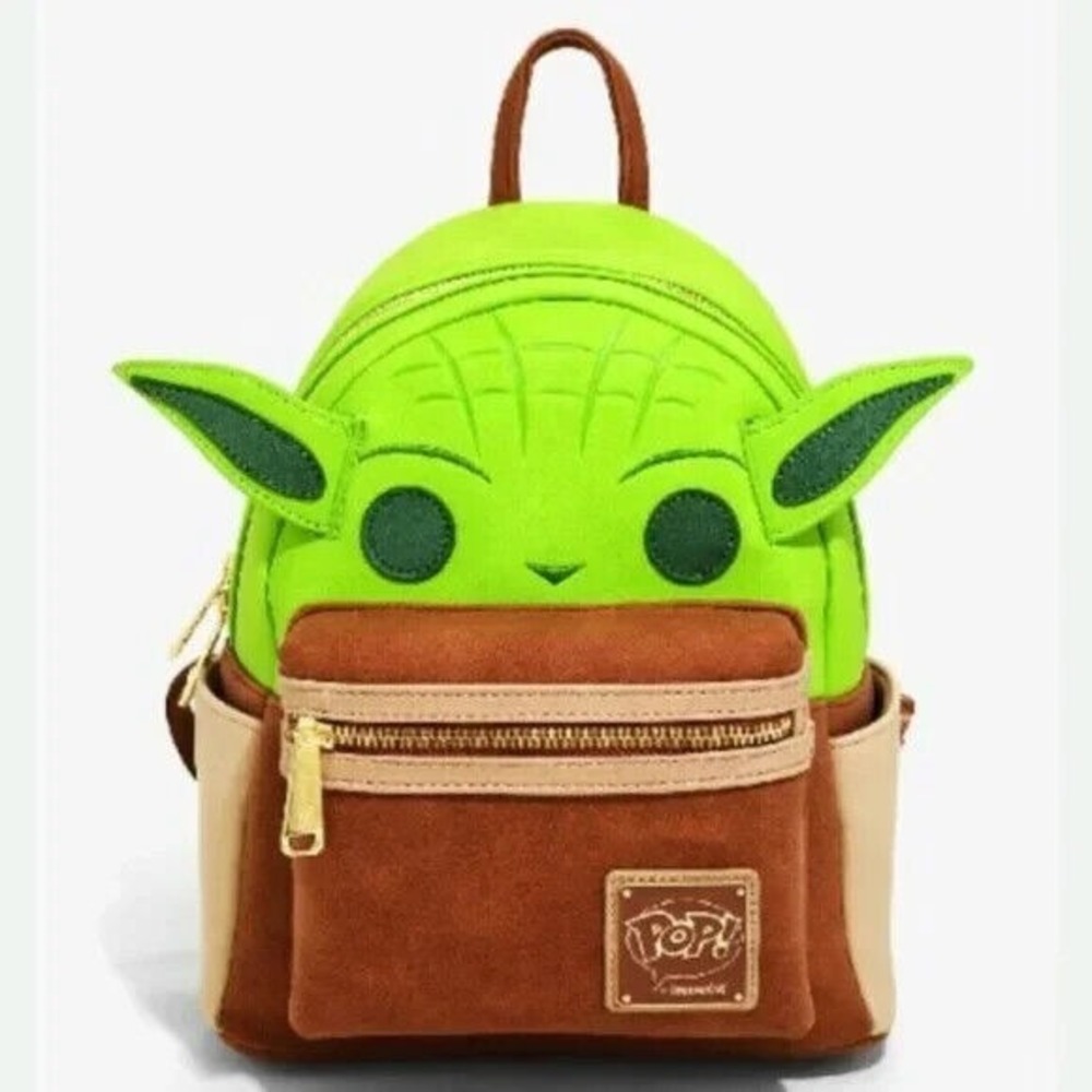 Loungefly Disney Funko Star Wars‎ Yoda Figural Mini Backpack New